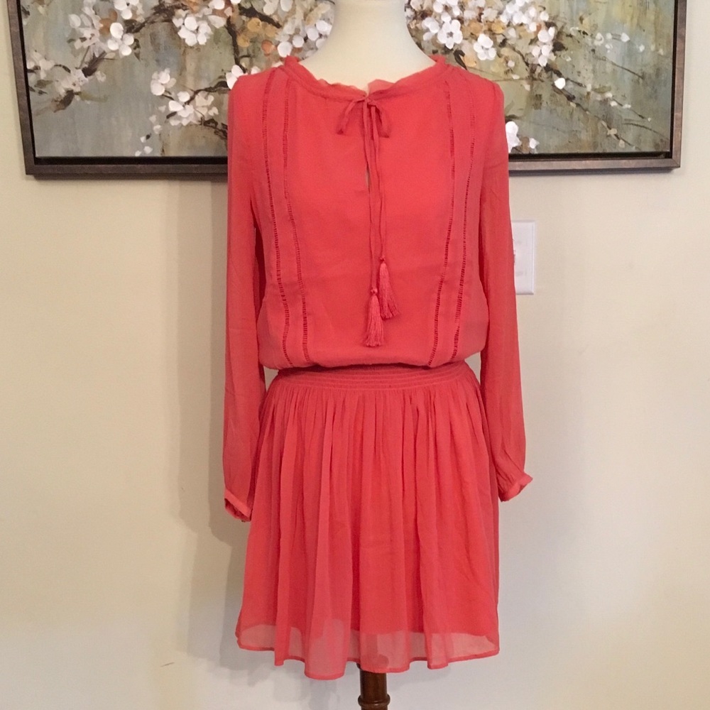 NWT Banana Republic Women Long-Sleeve Boho Dress